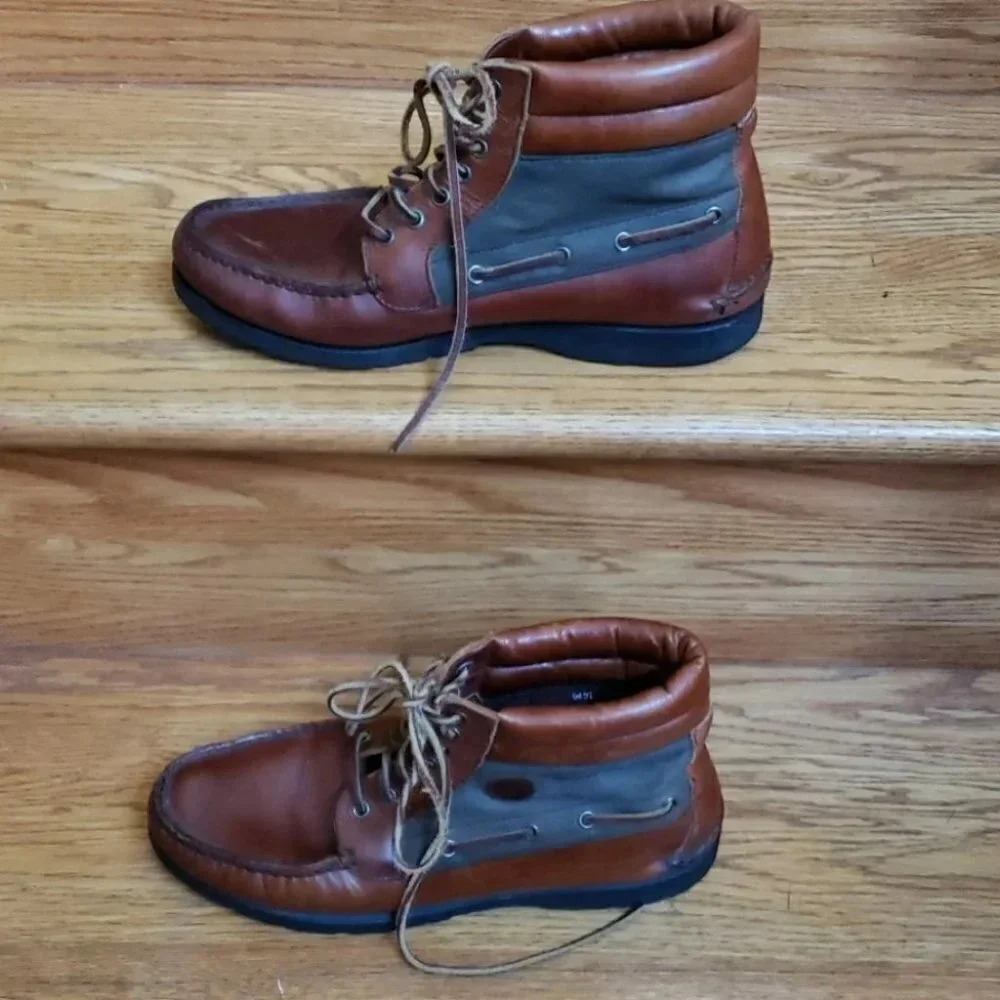 St‎ John's Bay 9M brown/green boots Retro Classic